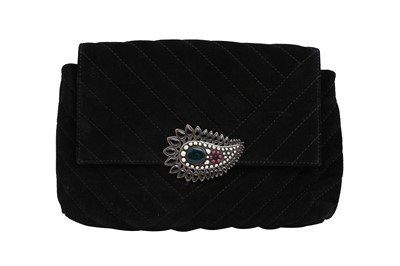 Lot 336 - Isabel Marant Black Quilted Merine Flap Bag