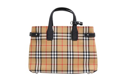 Lot 308 - Burberry Beige Classic Check Banner Medium Tote