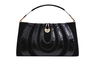 Lot 277 - λ Valentino Black Python Evening Bag