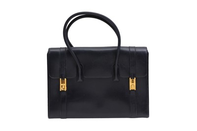 Lot 193 - Hermes Navy Box Drag Bag