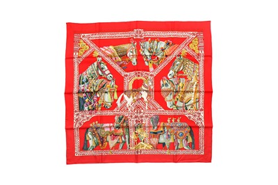 Lot 5 - Hermes 'La Danse du Cheval Marwari' Silk Scarf 90