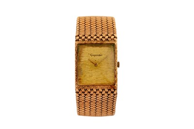 Lot 444 - GIGANDET BRACELET WATCH - 9K GOLD