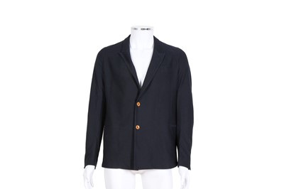 Lot 212 - Gucci Men's Navy Cotton Twill Blazer - Size 46R