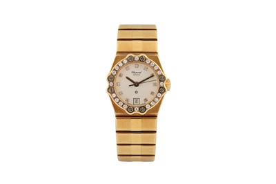 Lot 472 - CHOPARD ST MORITZ BRACELET WATCH - 18K GOLD
