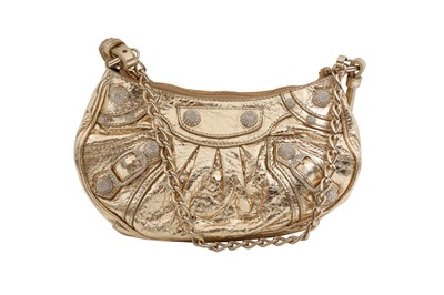 Lot 326 - Balenciaga Metallic Gold Le Cagole Mini Bag
