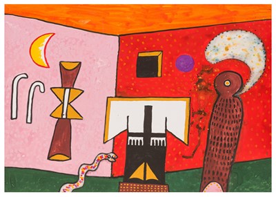 Lot 118 - ALAN DAVIE, C.B.E., H.R.S.W., R.A. (BRITISH, 1920-2014)