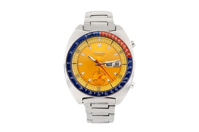 Lot 417 - SEIKO 'PEPSI' POGUE CHRONOGRAPH BRACELET WATCH