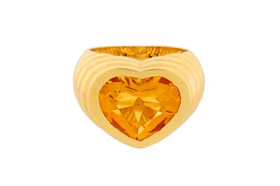 Lot 144 - A CITRINE RING