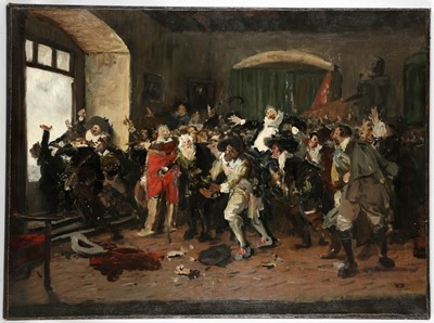 Lot 13 - Vaclav Brozik (Czech, 1851-1901). 'Defenstrace...