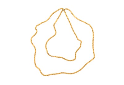 Lot 190 - A FANCY-LINK LONGCHAIN