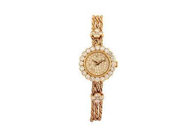 Lot 470 - CHOPARD CREATION BRACELET WATCH - 18K GOLD AND DIAMONDS