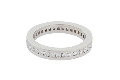 Lot 438 - A DIAMOND FULL ETERNITY RING