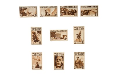 Lot 66 - Russia 1927 French Propaganda Labels