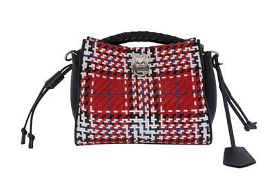 Lot 13 - Mulberry Red Tartan Woven Small Iris Bag