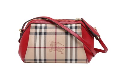 Lot 8 - Burberry Beige Haymarket Check Crossbody Bag