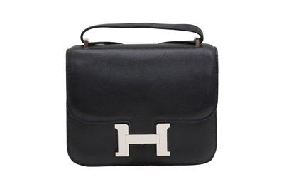 Lot 334 - Hermes Black Swift Mini Constance 18