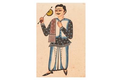 Lot 90 - A KALIGHAT STYLE PAINTING