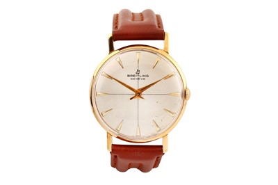 Lot 440 - BREITLING WRISTWATCH - GOLD PLATED