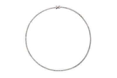 Lot 436 - A DIAMOND RIVIÈRE NECKLACE