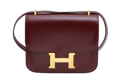 Lot 49 - Hermes Bordeaux Box Mini Constance 18