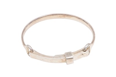 Lot 353 - Hermes Silver Horsebit Buckle Bangle
