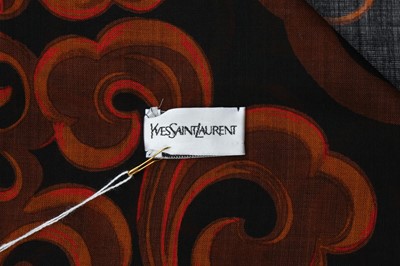 Lot 57 - Yves Saint Laurent Brown Retro Wool Scarf