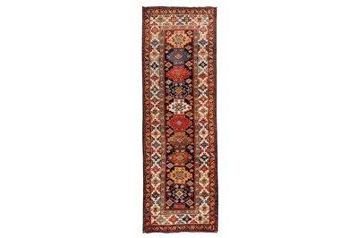 Lot 64 - AN ANTIQUE SHAHSAVAN RUNNER, SOUTH CAUCASUS