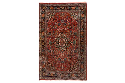 Lot 11 - AN ANTIQUE BIJAR RUG, NORTH-WEST PERSIA