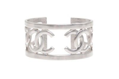 Lot 354 - Chanel CC Open Cuff Bracelet