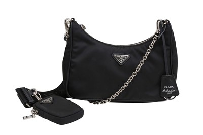 Lot 457 - Prada Black Re-Edition 2005 Re-Nylon Bag