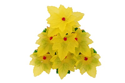 Lot 27 - A STANLEY HAGLER VINE MAPLE LEAVES BROOCH