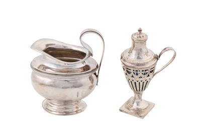 Lot 226 - A late 18th century Danish silver mustard pot, Copenhagen 1796 by Andreas Holm (active from 1771)