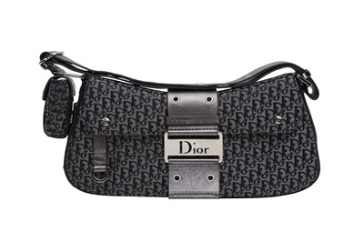 Lot 81 - Christian Dior Metallic Grey Monogram Street Chic Columbus Bag