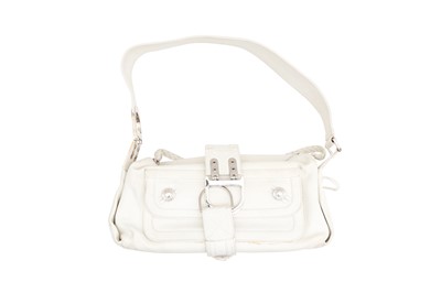 Lot 531 - Christian Dior White East West Flight Shoulder Bag