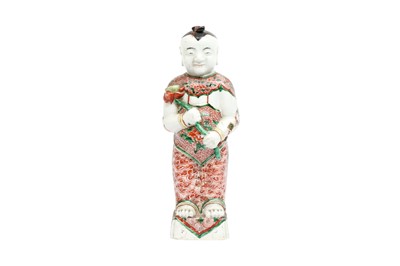 Lot 2 - A CHINESE WUCAI 'HEHE ERXIAN' FIGURE