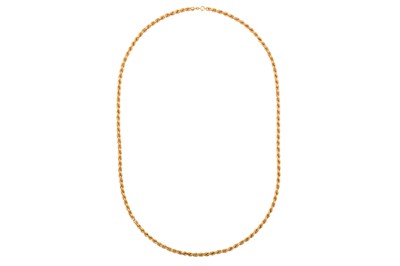 Lot 186 - A FANCY-LINK CHAIN NECKLACE