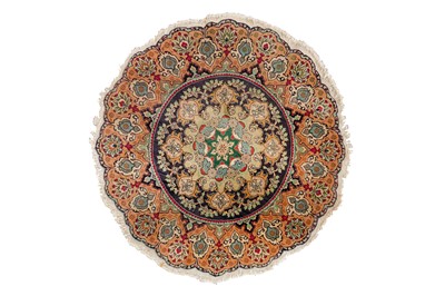 Lot 71 - A VERY FINE TABRIZ CIRCULAR RUG, NORTH-WEST PERSIA