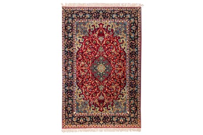 Lot 70 - AN EXTREMELY FINE ISFAHAN RUG, CENTRAL PERSIA