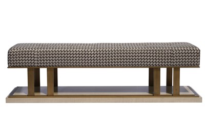 Lot 243 - A CONTEMPORARY BENCH