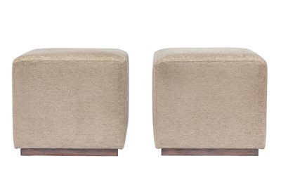 Lot 247 - A PAIR OF SOFA AND CHAIR COMPANY CONTEMPORARY FOOTSTOOLS