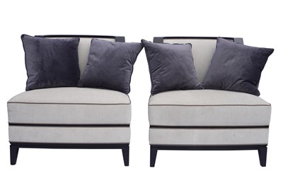 Lot 257 - A PAIR OF SOFA AND CHAIR COMPANY CONTEMPORARY EASY CHAIRS