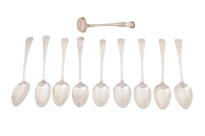 Lot 126 - A group of nine George III sterling silver flatware