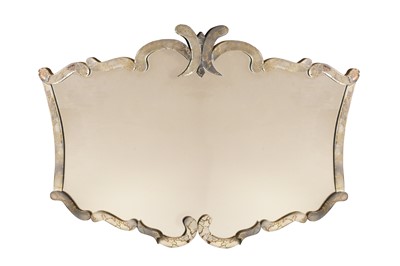 Lot 267 - A LARGE CONTEMPORARY VENETIAN OVERMANTEL MIRROR