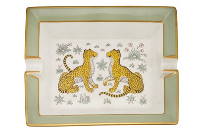 Lot 213 - A CONTEMPORARY HERMES, PARIS PORCELAIN ASHTRAY
