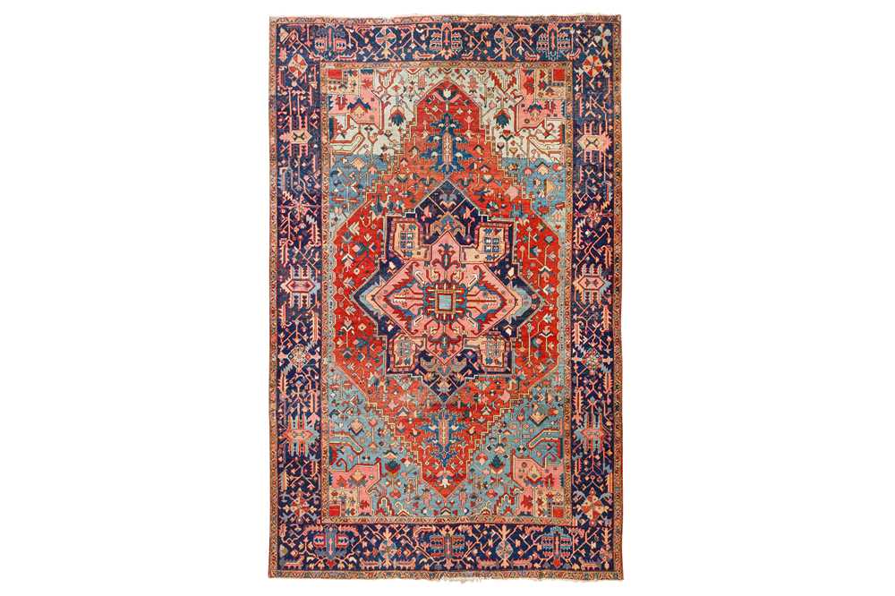 75 - AN ANTIQUE HERIZ CARPET, NORTH-WEST PERSIA