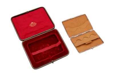 Lot 177 - A cased Victorian sterling silver wallet, London 1898 by Goldsmiths and Silversmiths