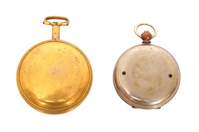 Lot 86 - A GILBERT & CO GILT BRASS POCKET COMPASS, EARLY 19TH CENTURY