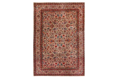 Lot 22 - A FINE KASHAN CARPET, CENTRAL PERSIA
