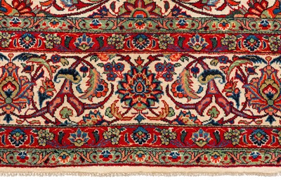 Lot 22 - A FINE KASHAN CARPET, CENTRAL PERSIA