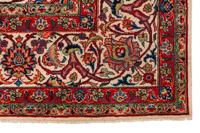 Lot 22 - A FINE KASHAN CARPET, CENTRAL PERSIA